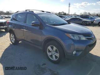 2013 Toyota RAV4 XLE with VIN JTMRFREV9D5020318, listed as a Copart auction lot 46440375 with 209,491 mi miles and Salvage Title. Bid and sale history available at carsss.com. Image 4.