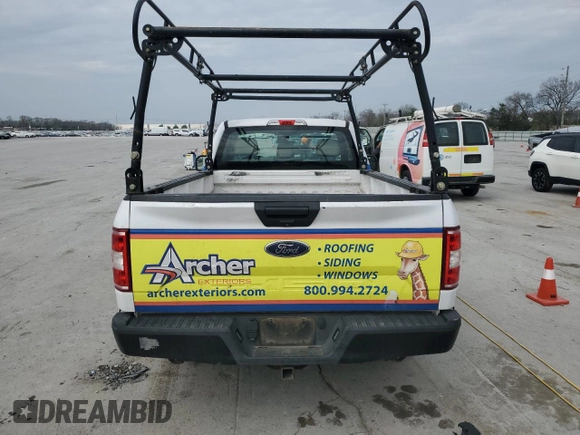 2020 Ford F-150 XL with VIN 1FTMF1CB5LKE55082, listed as a Copart auction lot 51062045 with 145,654 mi miles and Salvage Title. Bid and sale history available at carsss.com. Image 6.