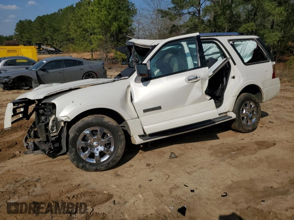 2007 Ford Expedition Limited with VIN 1FMFU19577LA46206, listed as a Copart auction lot 48800465 with Not provided miles and Salvage title. Bid and sale history available at DreamBid. Image 1.