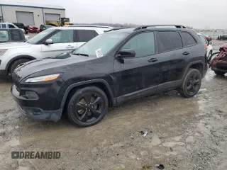 2017 Jeep Cherokee Sport with VIN 1C4PJLAB3HW624171, listed as a Copart auction lot 44997625 with 129,602 mi miles and Salvage Title. Bid and sale history available at carsss.com. Image 1.