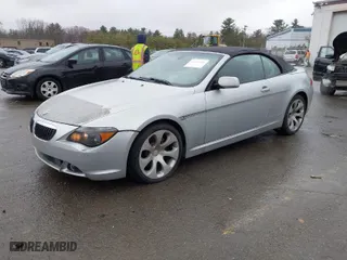 2005 BMW 6 Series 645Ci with VIN WBAEK73475B328662, listed as a IAAI auction lot 41990681 with 135,522 mi miles. Bid and sale history available at carsss.com. Image 2.