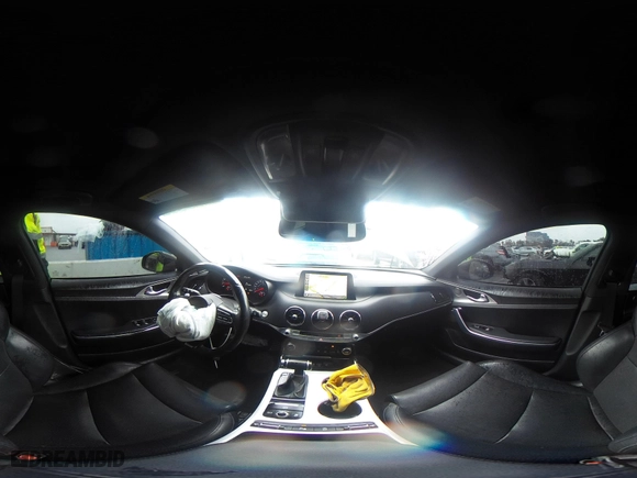 2018 Kia Stinger GT1 with VIN KNAE45LC4J6035780, listed as a IAAI auction lot 41560394 with 86,312 mi miles. Bid and sale history available at carsss.com. Image 19.