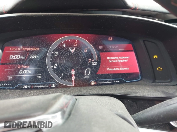 2023 Chevrolet Corvette 1LT z VIN 1G1YA3D48P5111528, wystawiony jako IAAI lot #41932326 z przebiegiem Nie podano mil oraz . Historia ofert i sprzedaży dostępna na DreamBid. Obrazek 7.