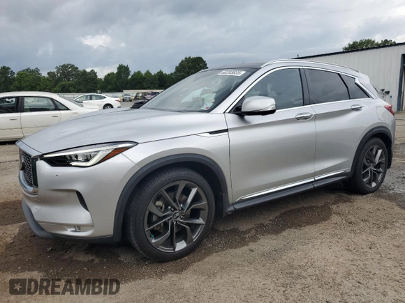 2019 Infiniti QX50 Essential with VIN 3PCAJ5M19KF119204, listed as a Copart auction lot 60283835 with 91,949 mi miles and Clean title. Bid and sale history available at DreamBid. Image 1.