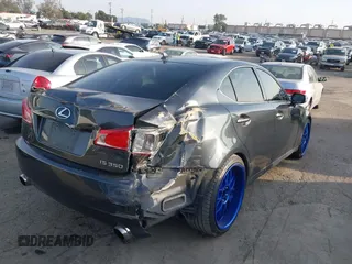 2011 Lexus IS with VIN JTHBE5C28B5027536, listed as a IAAI auction lot 41483620 with 235,603 mi miles. Bid and sale history available at carsss.com. Image 4.