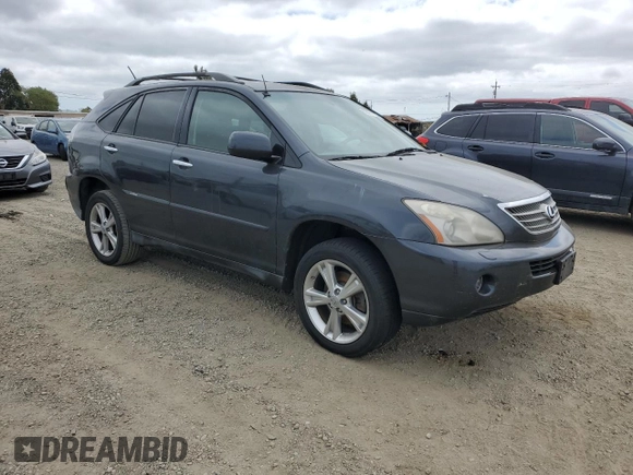 2008 Lexus RX 400h with VIN JTJGW31U282006296, listed as a Copart auction lot 53407115 with 278,712 mi miles and Clean Title. Bid and sale history available at DreamBid. Image 4.