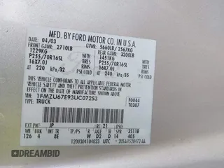 2003 Ford Explorer Sport Trac XLS с VIN 1FMZU67E93UC07253, выставлен на аукционе IAAI как лот 42660104 с пробегом 109 262 миль миль и . История ставок и продаж доступна на DreamBid. Изображение 9.