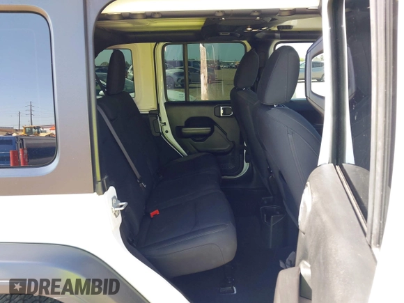 2021 Jeep Wrangler Unlimited Willys with VIN 1C4HJXDN7MW535893, listed as a IAAI auction lot 41984525 with 61,945 mi miles and . Bid and sale history available at DreamBid. Image 8.