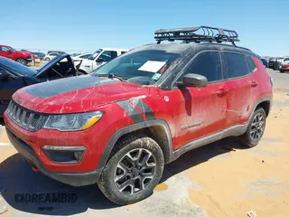 2020 Jeep Compass Trailhawk with VIN 3C4NJDDB8LT195701, listed as a IAAI auction lot 39306924 with 100,006 mi miles and . Bid and sale history available at DreamBid. Image 2.
