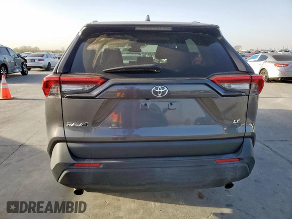 2019 Toyota RAV4 LE with VIN 2T3H1RFV3KW044273, listed as a Copart auction lot 49801745 with 104,512 mi miles and Salvage Title. Bid and sale history available at carsss.com. Image 6.