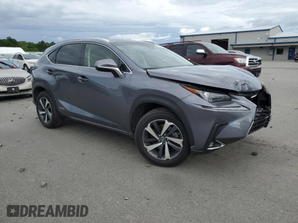 2018 Lexus NX 300h with VIN JTJBJRBZXJ2082652, listed as a Copart auction lot 58744985 with 106,090 mi miles and Salvage title. Bid and sale history available at DreamBid. Image 4.