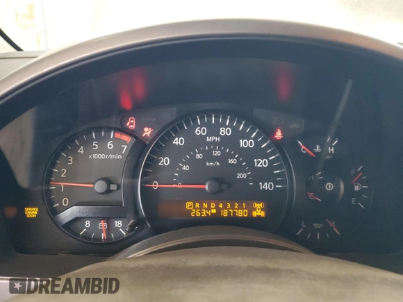 2005 Nissan Titan LE with VIN 1N6AA07B25N505392, listed as a Copart auction lot 50221945 with 187,780 mi miles and Salvage Title. Bid and sale history available at carsss.com. Image 9.