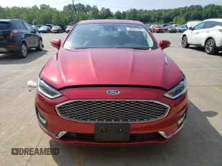2020 Ford Fusion Titanium with VIN 3FA6P0K92LR164040, listed as a Copart auction lot 59497495 with 74,812 mi miles and Salvage title. Bid and sale history available at DreamBid. Image 5.