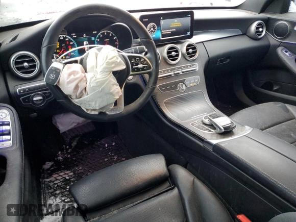 2020 Mercedes-Benz C 300 with VIN 55SWF8EB2LU328929, listed as a Copart auction lot 87035954 with 31,709 mi miles and Salvage title. Bid and sale history available at DreamBid. Image 8.