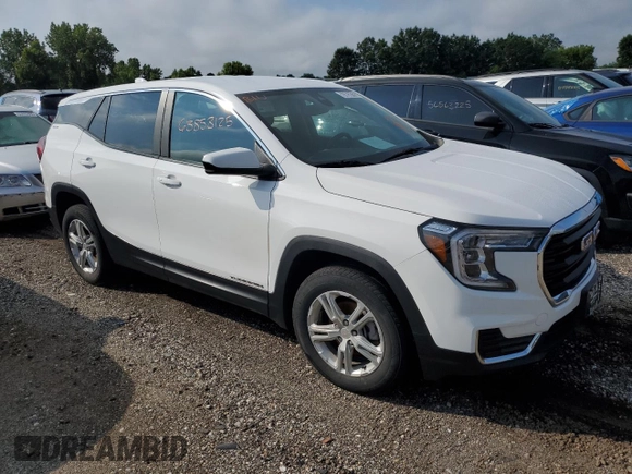 2023 GMC Terrain SLE with VIN 3GKALMEGXPL162082, listed as a Copart auction lot 63858125 with 146,913 mi miles and Clean title. Bid and sale history available at DreamBid. Image 4.