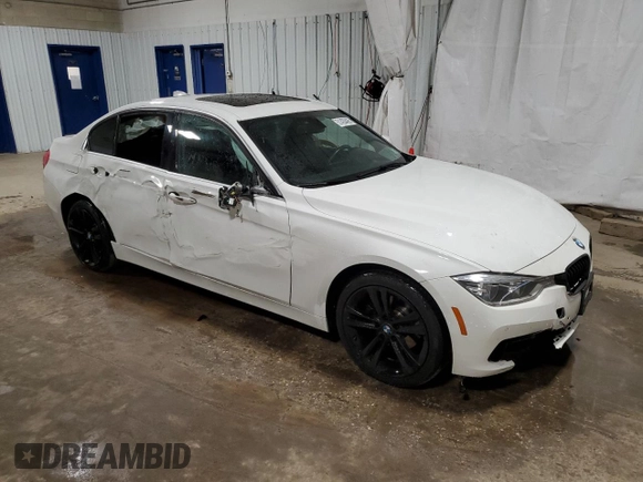 2017 BMW 3 Series 330i xDrive with VIN WBA8D9G33HNU63919, listed as a Copart auction lot 51428495 with 83,417 mi miles and Salvage Title. Bid and sale history available at carsss.com. Image 4.