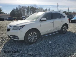2014 Acura MDX Tech Pkg with VIN 5FRYD3H46EB009731, listed as a Copart auction lot 44311585 with 105,049 mi miles and Salvage Title. Bid and sale history available at carsss.com. Image 1.