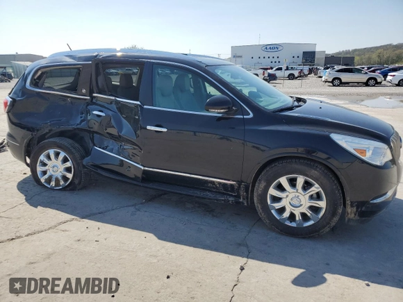 2017 Buick Enclave Leather with VIN 5GAKRBKD7HJ313466, listed as a Copart auction lot 52181345 with 81,552 mi miles and Salvage Title. Bid and sale history available at DreamBid. Image 4.