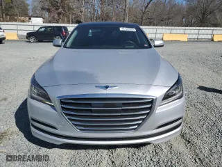 2015 Hyundai Genesis 3.8L with VIN KMHGN4JE1FU052090, listed as a Copart auction lot 46109425 with 70,277 mi miles and Salvage Title. Bid and sale history available at carsss.com. Image 5.