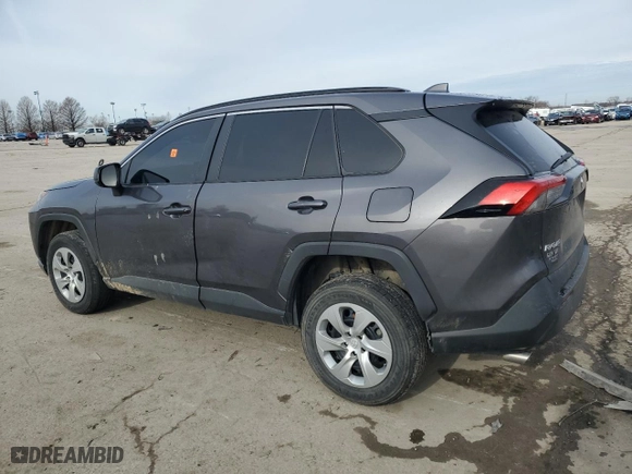 2021 Toyota RAV4 LE with VIN 2T3H1RFV5MW180603, listed as a Copart auction lot 44536625 with 37,801 mi miles and Salvage Title. Bid and sale history available at carsss.com. Image 2.