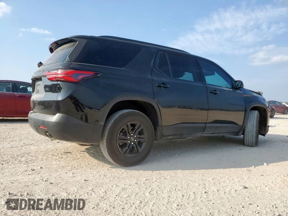 2023 Chevrolet Traverse LS with VIN 1GNERFKW2PJ312848, listed as a Copart auction lot 60497505 with 52,104 mi miles and Salvage title. Bid and sale history available at DreamBid. Image 3.