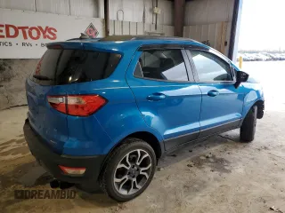 2018 Ford EcoSport SE with VIN MAJ6P1UL6JC247772, listed as a Copart auction lot 43727195 with 90,167 mi miles and Salvage Title. Bid and sale history available at carsss.com. Image 3.