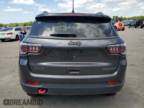 2020 Jeep Compass Trailhawk with VIN 3C4NJDDB1LT189318, listed as a Copart auction lot 50199885 with 93,943 mi miles and Non Repairable. Bid and sale history available at carsss.com. Image 6.