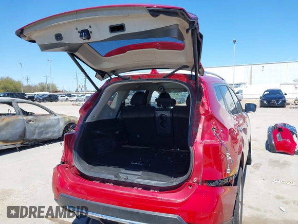 2017 Nissan Rogue SL with VIN JN8AT2MV7HW277674, listed as a IAAI auction lot 41837800 with 99,301 mi miles. Bid and sale history available at carsss.com. Image 18.