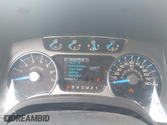 2014 Ford F-150 XL with VIN 1FTFW1ET9EFC24583, listed as a IAAI auction lot 42454980 with 158,364 mi miles and . Bid and sale history available at DreamBid. Image 7.