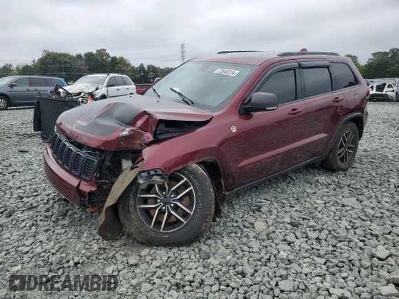 2019 Jeep Grand Cherokee Trailhawk with VIN 1C4RJFLT9KC718628, listed as a Copart auction lot 72646234 with 94,980 mi miles and Salvage title. Bid and sale history available at DreamBid. Image 1.