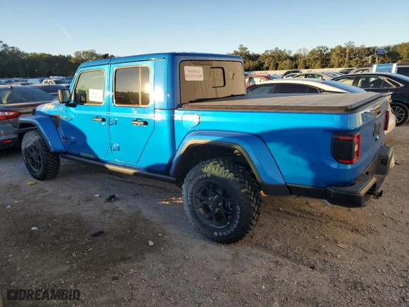 2024 Jeep Gladiator Sport with VIN 1C6HJTAG4RL130007, listed as a Copart auction lot 84411334 with 0 mi miles and Salvage Title. Bid and sale history available at carsss.com. Image 2.