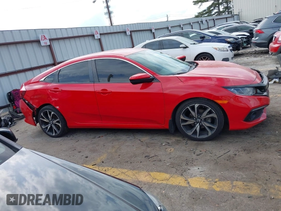 2020 Honda Civic Sedan Sport with VIN 2HGFC2F8XLH562743, listed as a IAAI auction lot 41676749 with 137,890 mi miles. Bid and sale history available at carsss.com. Image 13.