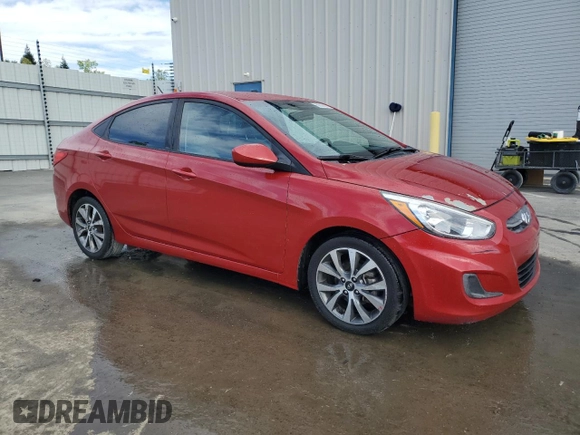 2017 Hyundai Accent Value Edition with VIN KMHCT4AE7HU360176, listed as a Copart auction lot 52005555 with 106,843 mi miles and Clean Title. Bid and sale history available at DreamBid. Image 4.