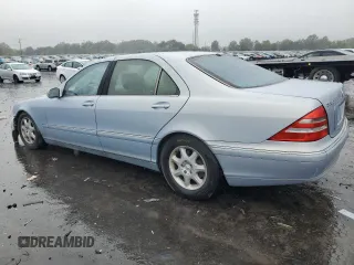 2000 Mercedes-Benz S-Class with VIN WDBNG75J4YA051291, listed as a Copart auction lot 71894364 with 0 mi miles and Salvage Title. Bid and sale history available at carsss.com. Image 2.