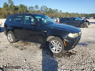2007 BMW X3 3.0si with VIN WBXPC93407WF14596, listed as a Copart auction lot 86852514 with 193,684 mi miles and Salvage Title. Bid and sale history available at carsss.com. Image 4.