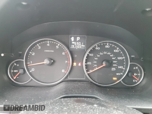 2014 Subaru Outback 2.5i with VIN 4S4BRBAC1E3236726, listed as a Copart auction lot 56739225 with 191,405 mi miles and Salvage title. Bid and sale history available at DreamBid. Image 9.