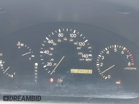 2002 Lexus RX with VIN JTJHF10UX20244149, listed as a IAAI auction lot 42188158 with 244,731 mi miles. Bid and sale history available at carsss.com. Image 7.