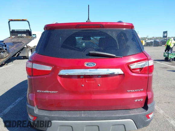 2019 Ford EcoSport Titanium z VIN MAJ6S3KL0KC260421, wystawiony jako IAAI lot #42041011 z przebiegiem 94 839 mil mil oraz . Historia ofert i sprzedaży dostępna na DreamBid. Obrazek 16.