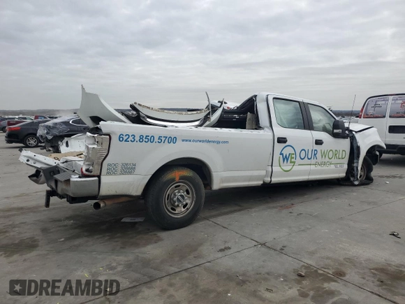 2022 Ford F-250 with VIN 1FT7W2AN9NED56718, listed as a Copart auction lot 42820765 with Not provided miles and Salvage title. Bid and sale history available at DreamBid. Image 3.