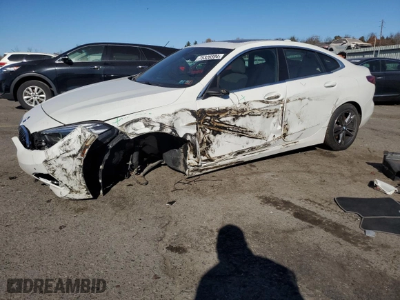 2023 BMW 2 Series 228i xDrive with VIN WBA73AK09P7M69921, listed as a Copart auction lot 75326594 with 11,514 mi miles and Salvage Title. Bid and sale history available at carsss.com. Image 1.