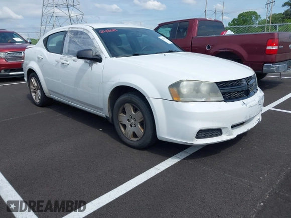 2014 Dodge Avenger SE with VIN 1C3CDZAB5EN189197, listed as a IAAI auction lot 42101613 with Not Provided miles and . Bid and sale history available at DreamBid. Image 1.