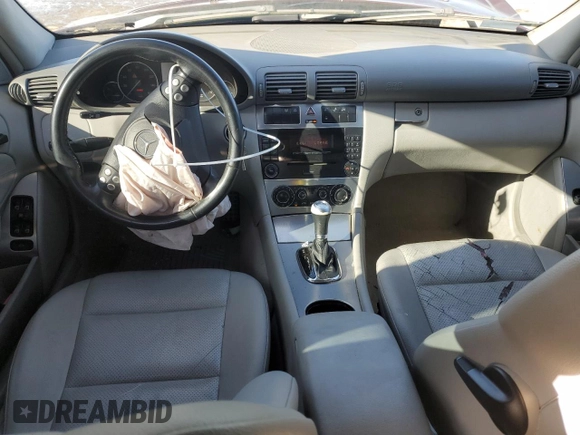 2006 Mercedes-Benz C 230 Sport with VIN WDBRF52H16F781671, listed as a Copart auction lot 50210325 with Not Provided miles and Salvage Title. Bid and sale history available at carsss.com. Image 8.