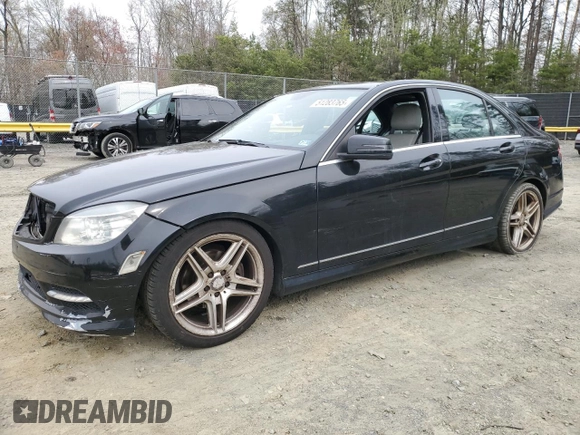 2011 Mercedes-Benz C-Class C 300 Sport with VIN WDDGF8BB7BR167096, listed as a Copart auction lot 51283765 with 175,092 mi miles and Salvage Title. Bid and sale history available at carsss.com. Image 1.