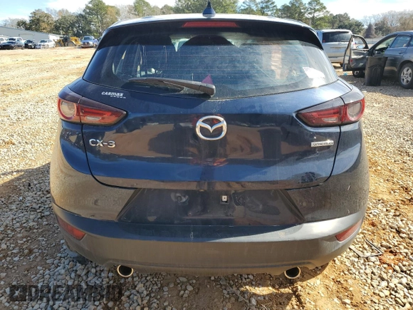 2021 Mazda CX-3 Sport with VIN JM1DKDB78M1515924, listed as a Copart auction lot 43688325 with 56,271 mi miles and Salvage Title. Bid and sale history available at carsss.com. Image 6.