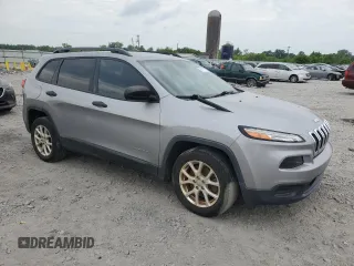 2017 Jeep Cherokee Sport with VIN 1C4PJLAB0HW586110, listed as a Copart auction lot 54617155 with 106,597 mi miles and Clean Title. Bid and sale history available at carsss.com. Image 4.