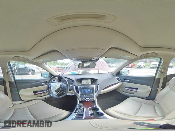 2015 Acura TLX Technology with VIN 19UUB1F59FA010664, listed as a Copart auction lot 57842025 with 136,657 mi miles and Salvage title. Bid and sale history available at DreamBid. Image 14.
