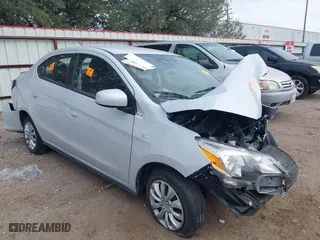 2022 Mitsubishi Mirage G4 ES with VIN ML32FUFJXNHF05539, listed as a IAAI auction lot 41545670 with 1 mi miles. Bid and sale history available at carsss.com. Image 1.