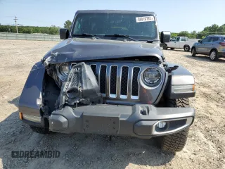2018 Jeep Wrangler Unlimited Sahara with VIN 1C4HJXEG5JW221302, listed as a Copart auction lot 58010785 with 96,211 mi miles and Salvage title. Bid and sale history available at DreamBid. Image 5.