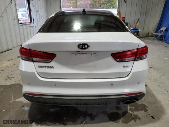 2017 Kia Optima EX with VIN 5XXGU4L31HG136468, listed as a Copart auction lot 84818844 with 119,383 mi miles and Salvage Title. Bid and sale history available at carsss.com. Image 6.