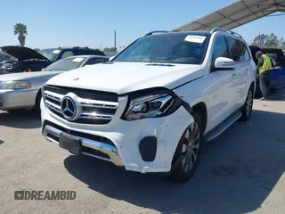 2018 Mercedes-Benz GLS 450 with VIN 4JGDF6EE6JB132415, listed as a IAAI auction lot 42283484 with 54,090 mi miles and . Bid and sale history available at DreamBid. Image 2.
